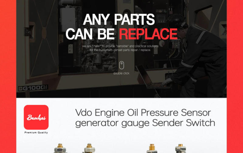 Description Picture 3 of itemBrand New 0-5bar 0-10bar M10 VDO Oil Pressure Sensor Switch Match With VDO Oil Pressure Gauge Diesel Generator Accessories