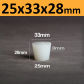 25x33x28mm