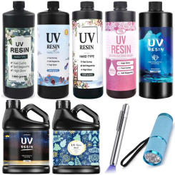 500/1000g UV Resin Glue Ultraviolet Curing Transparent Epoxy Resin UV Glue DIY Resin Jewelry Making Supplies UV Glue Adhesive