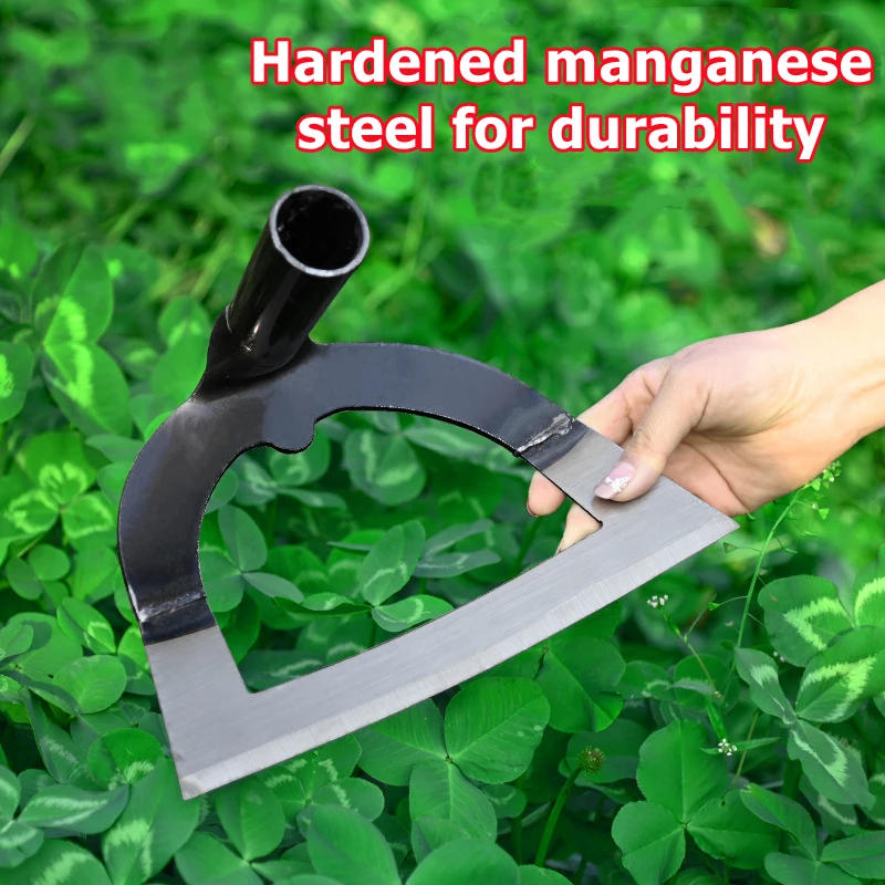 Description Picture 3 of itemHandheld Hollow Hoe Thickened Manganese Steel Agricultural Weeding Hoe Planting Vegetable Gardening Loosening Soil Weeding Tools