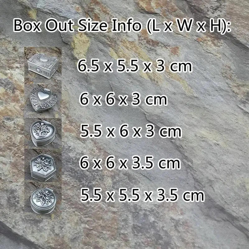 Description Picture 4 of itemClassic Vintage Jewelry Box Container Small Trinket Holy Storage Organizer Christmas Gift