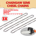 3Pcs 10/12/14/18 Inch Chainsaw Chain Guide Bar 3/8 Pitch 40/47/50/62/64/76 Drive Links For Chainsaw Spare Parts 0.050"