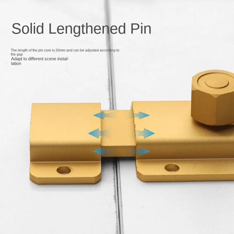 Description Picture 4 of itemNew Anti-theft Door Lock Buckle Aluminum Alloy Door Hasps Lock Door Latch Door Security Bolt Latch Hardware Home Improvement