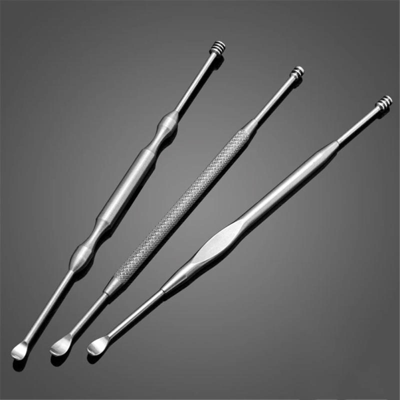 Description Picture 2 of itemDigging Earpick Cleaner Ear Spoon Ear Health Care Cleaning Stainless Steel Ear Pick Cleaner Portable Dig Ear Curette Tools