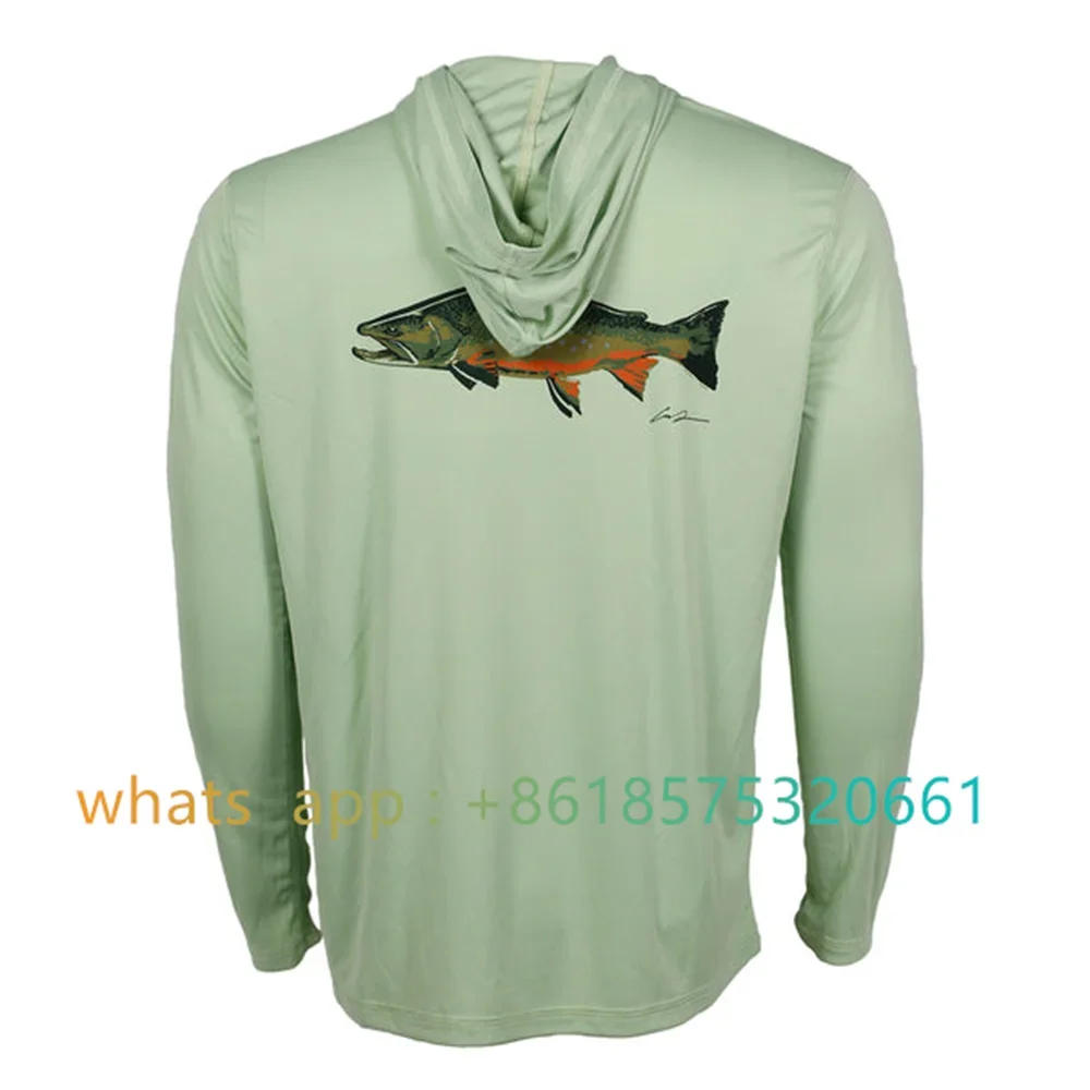 Description Picture 6 of itemRepyourwater Fishing Shirt Long Sleeve Sun Uv Upf30 Quick Dry Top Lightweight Men Fishing Clothes Sports Hunting Camping Shirt