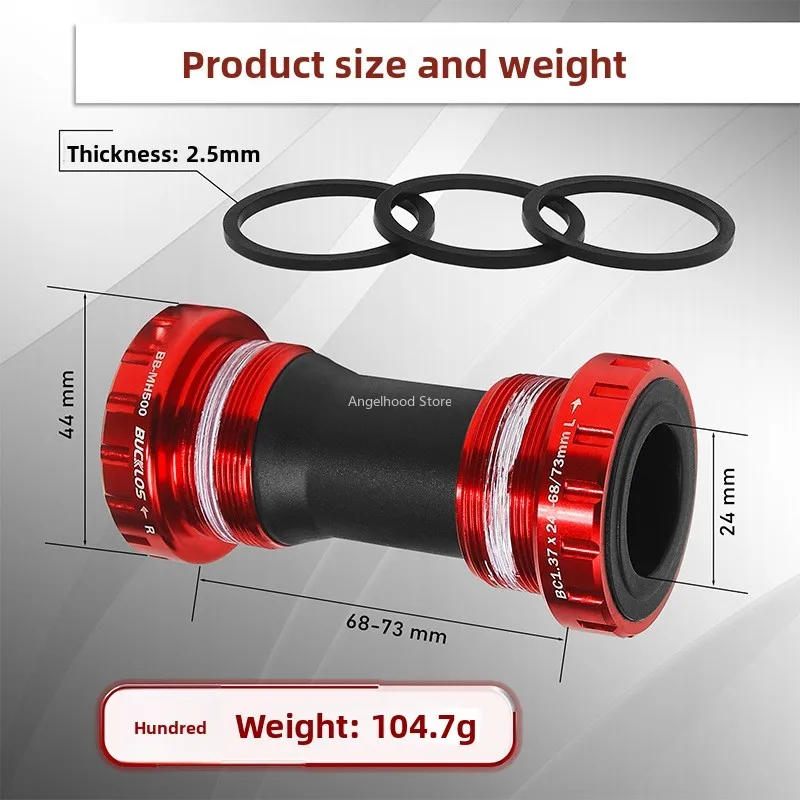 Description Picture 6 of itemBB68/73mm Threaded Bicycle Bottom Bracket Ceramic Bearing MTB Road Bike Sealed Bike Bottom Bracket Cycle Part