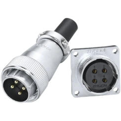 ZHQCN WS24 TQ/Z M24 Welding Aviation Male Plug Female Socket Signal Power Electrical Connector 2 3 4 9 10 12 19 Pin Panel Mount