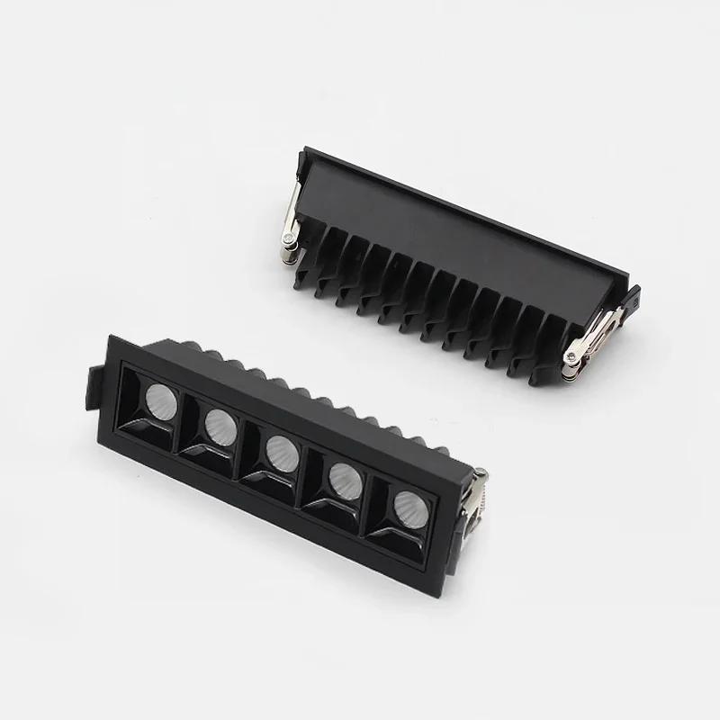 Description Picture 5 of item10W20W30W Embedded LED Spotlight COB Ceiling lamp Dimmable Downlight AC220V110V living room interior lighting Grille Line light