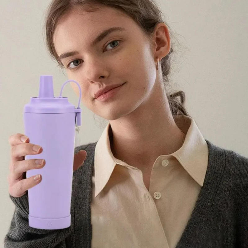 Description Picture 4 of itemDrinkware 830ml Insulated Tumbler Large Capacity Magnetic Handle Thermal Cup Spill Proof with Straw Insulated Water Bottle Sport