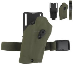 Tactical Pistol Holster Fits P320 + X300 Flashlight Hunting Holsters Adapted QLS System Thigh Strap Kit Airsoft Wargame Holsters
