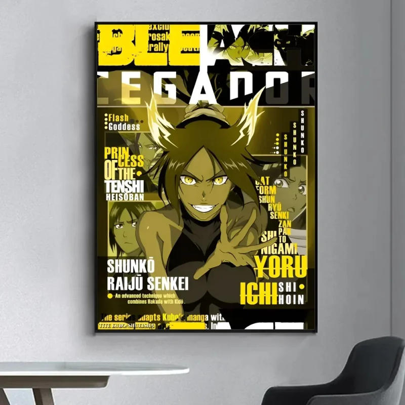 Description Picture 6 of itemAnime Bleach Poster Fancy Wall Sticker for Living Room Bar Vintage Decorative Painting Middle