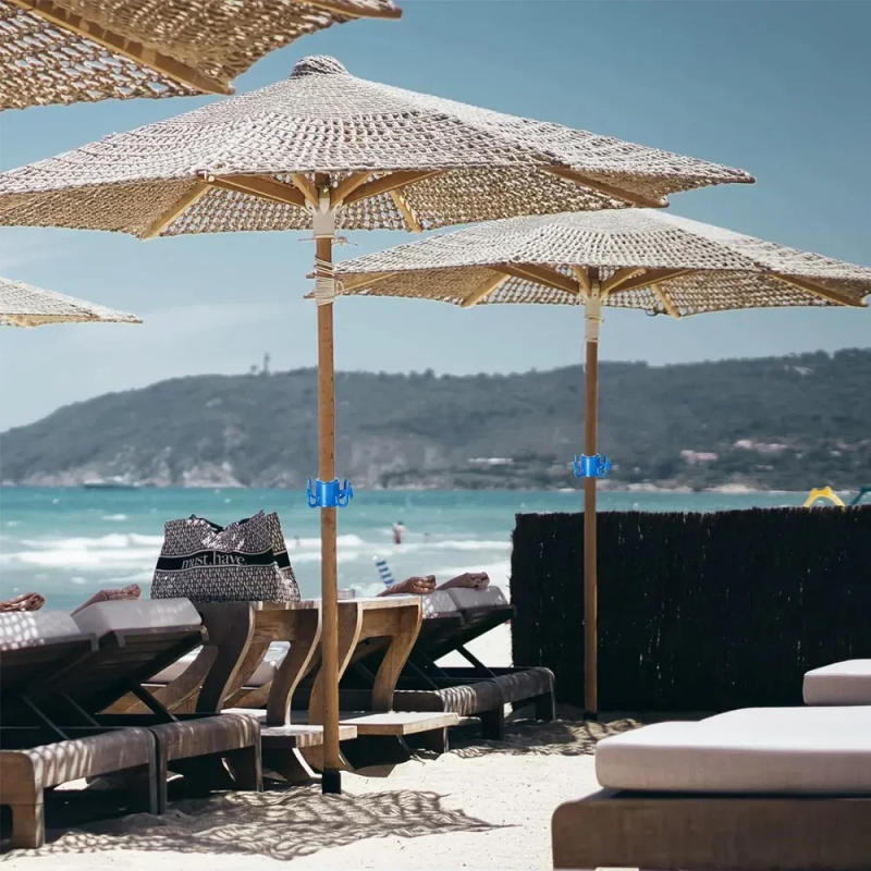 Description Picture 5 of itemBeach Umbrella Hanging Hook, 4-prongs Plastic Umbrella Hook Hanging For Towels/Hats/Clothes/Camera/Sunglasses/Bags-Accessories