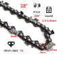 18inch 72 Links