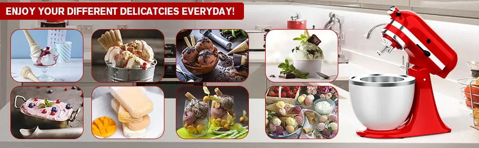 Description Picture 6 of itemIce Cream Maker Parts for KitchenAid, Ice Cream Drive Attachment for KitchenAid Stand Mixer AP6285051, W1117020, 9709419