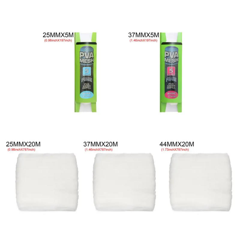 Description Picture 3 of itemNew Refill Rig Baits Fishing Tools Soluble Bait Wrap Bag Carp Coarse Fishing Water Soluble Sack PVA Lure Mesh