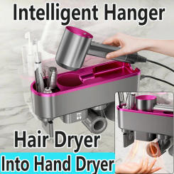 For Dyson Xiaomi Hair Dryer Hand Drying Storage Rack Change Into Hand Dryer Wall Mounted Holder Without Drilling Hanger