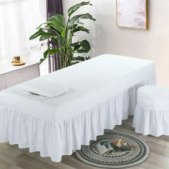 Beauty Massage Bed Sheet Elastic Spa Bed Table Cover Salon Couch Sheet Bedding Massage Table Sheet Beauty Bed Cover with Hole