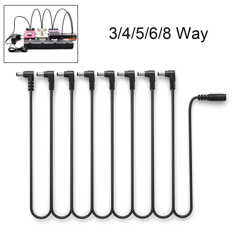 Description Picture 3 of item9V 2A Electric Guitar Multiple Effects Pedal Daisy Chain 3/4/5/6/8 Way Power Cord Supply Splitter Cable Guitar Parts Accessories