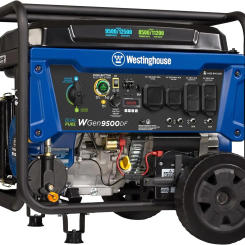 12500 Watt Dual Fuel Home Backup Portable Generator Remote Electric Start Transfer Switch Ready Gas and Propane Powered