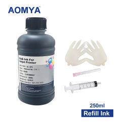 250ml/Bottle Black Universal Dye Ink For HP 21XL 301 302 305 678 711 932 934 935 951 Printer ink Cartridge CISS Refill Ink