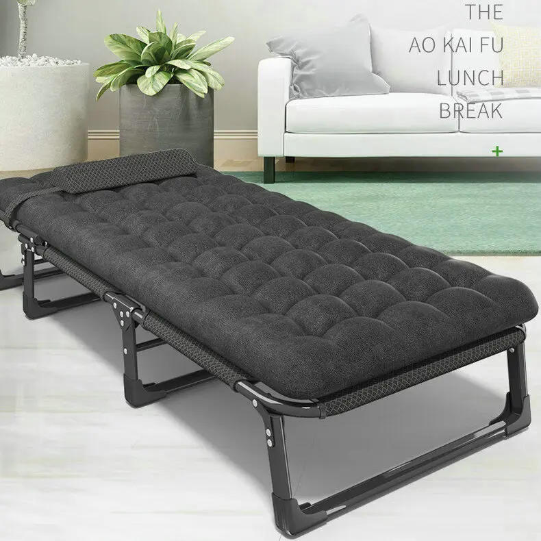 Description Picture 4 of itemCamping Bed Portable Folding Bed 3 Gears Adjustable Lit De Camping Pliable Dual Purpose Canvas Metal Foldable Cot