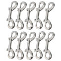 10pcs Scuba Diving Double End Bolt Snap Hook Clips 316 Stainless Steel Quick Draw Link Carabiner for Diving/Dog Leash