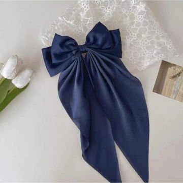 Ponytail Clip Versatile Hair Fashion Solid Color Hair Clip Charming Best-selling Barrettes Fashionable Fashion Trends Bow Ribbon