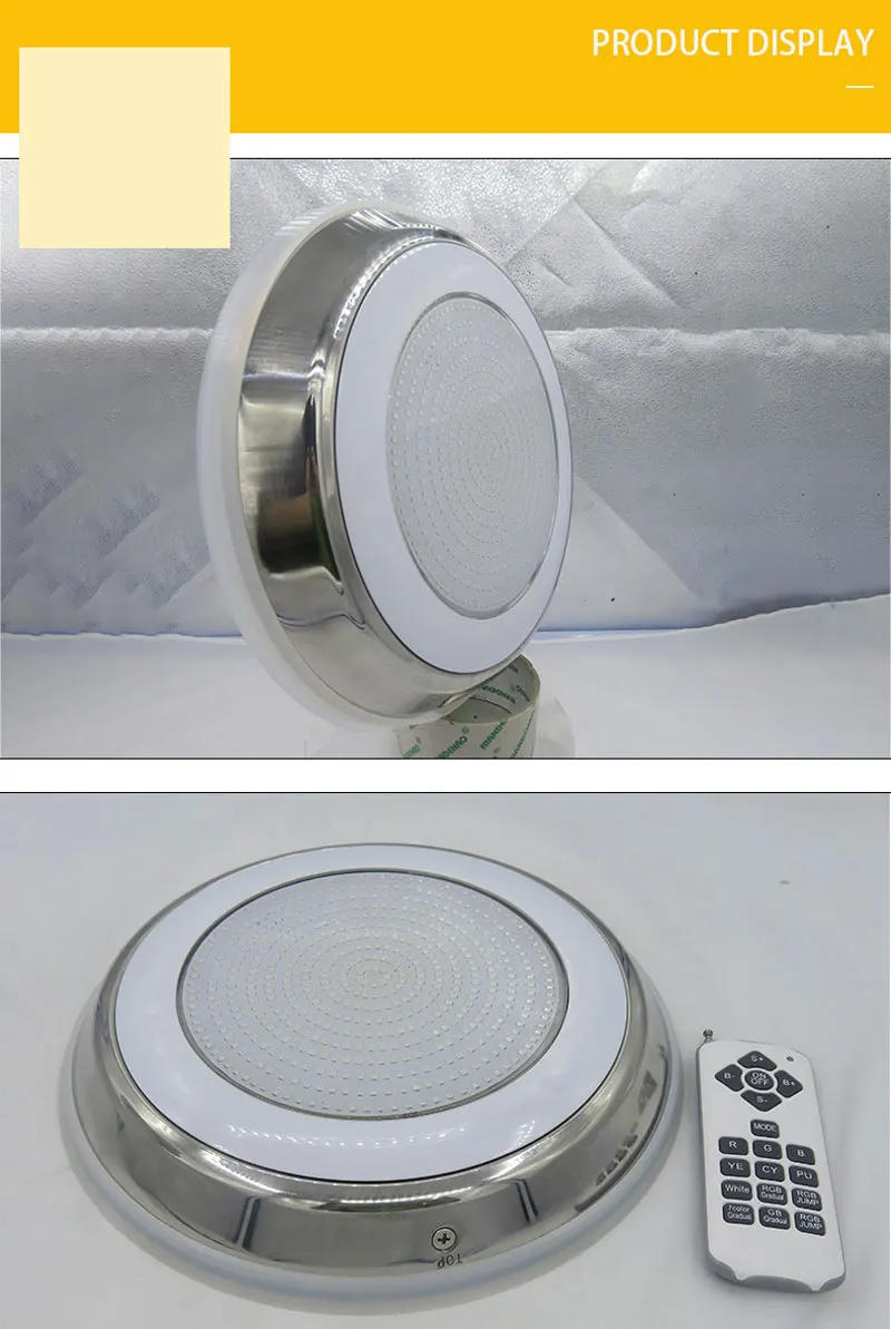 Description Picture 4 of item65W LED Swimming Pool Light 25W 35W 45W 55W IP68 Waterproof AC/DC12V Outdoor RGB UnderWater Light Pond LED Piscina Luz Spotlight