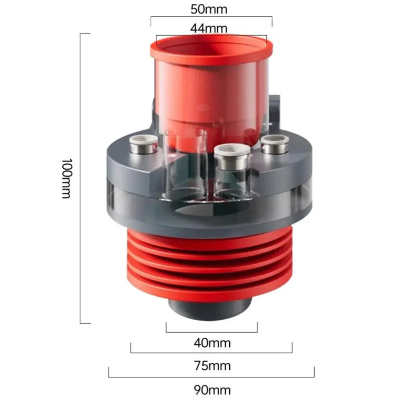 Description Picture 2 of itemAnti Odor Sink Drain Pipe Adapter Sealing Ring 5 in 1 Kitchen Basin Sewer Branch Multifunctional Drainage Water Pipe Joint