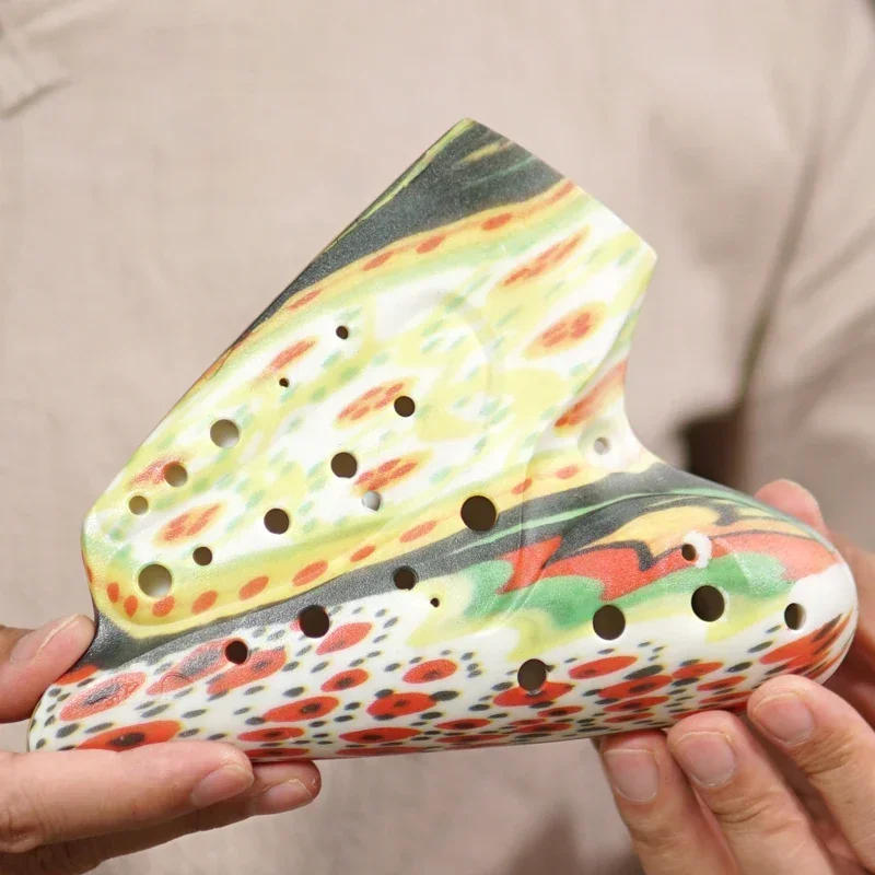 Description Picture 6 of itemLuxury Triple Ocarina Flute Alto C Key Professional Ocarina Rare Orff Music Instrument Beginner Music Flute with Accessorie Gift