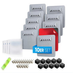 10pcs Sawtooth Picture Frame Hanger Hanging Photo Oil Painting Mirror Saw Tooth Hooks With Screws  Picture Hanging Plate