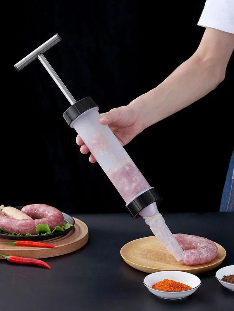 Description Picture 5 of itemManual Sausage Filling Machine Meat Stuffer Filler Salami Make Sausage Machine Homemade Sausage Tools Kitchen Supplies
