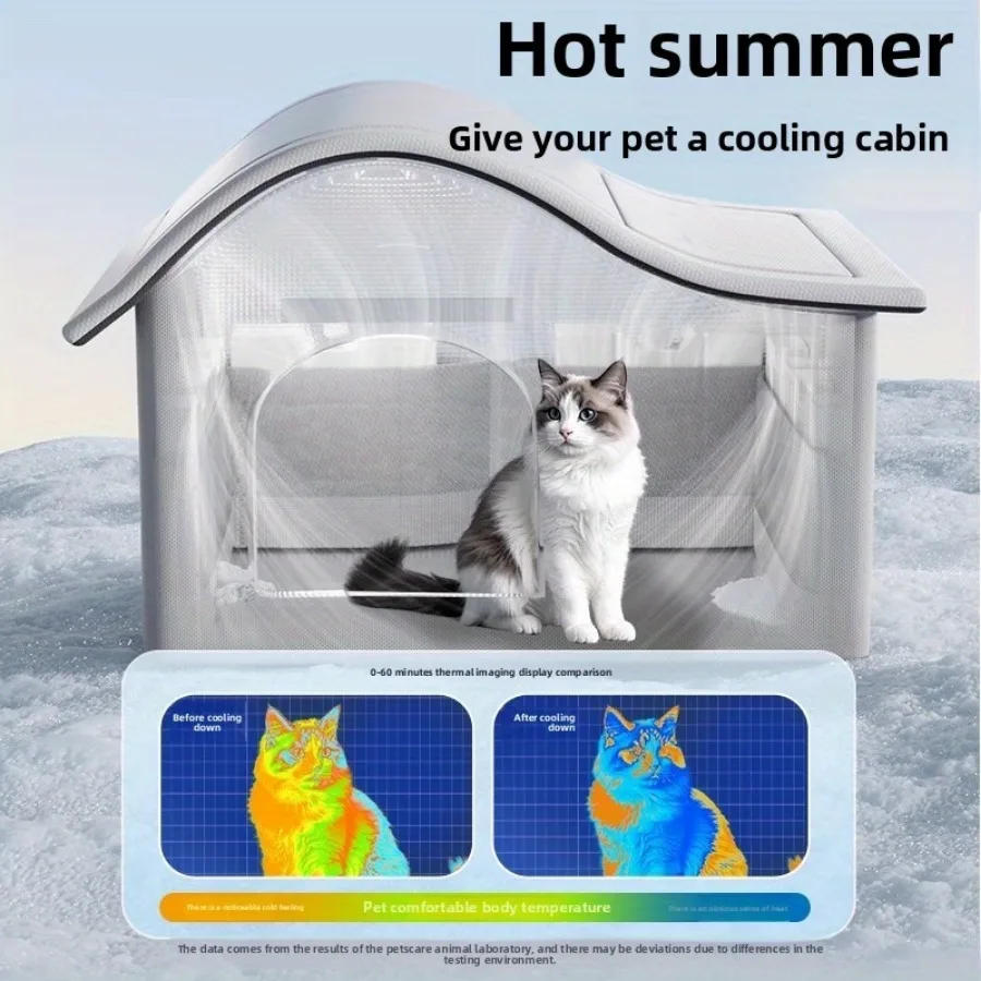 Description Picture 5 of itemsummer small Cat dog Ice House Air Conditioning BED Summer Cooling Tool Nest Dog Dog Four Seasons Pet Ice House