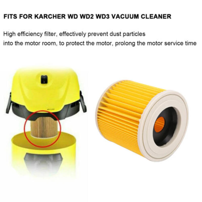 Description Picture 3 of itemVacuum Cleaner Cartridge Filter For Karcher WD WD2 WD3 Series Wet Dry Vacuum Cleaner Parts Accessories