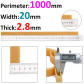 1000x20x2.8mm