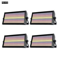 4 pcs/lot 960LED 200W Stage Strobe Light 8+8 segments 2in1 RGB+W Strobee DJ Disco High Bright Flashing Effect