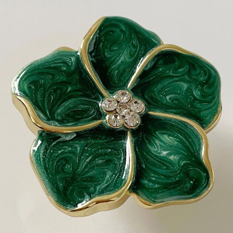 Description Picture 5 of itemCabinet Drawer Handle Enamel Glaze Flower Handle Drawer Knobs Kitchen Cupboard Wardrobe Door Pull Handle Furniture Hardware
