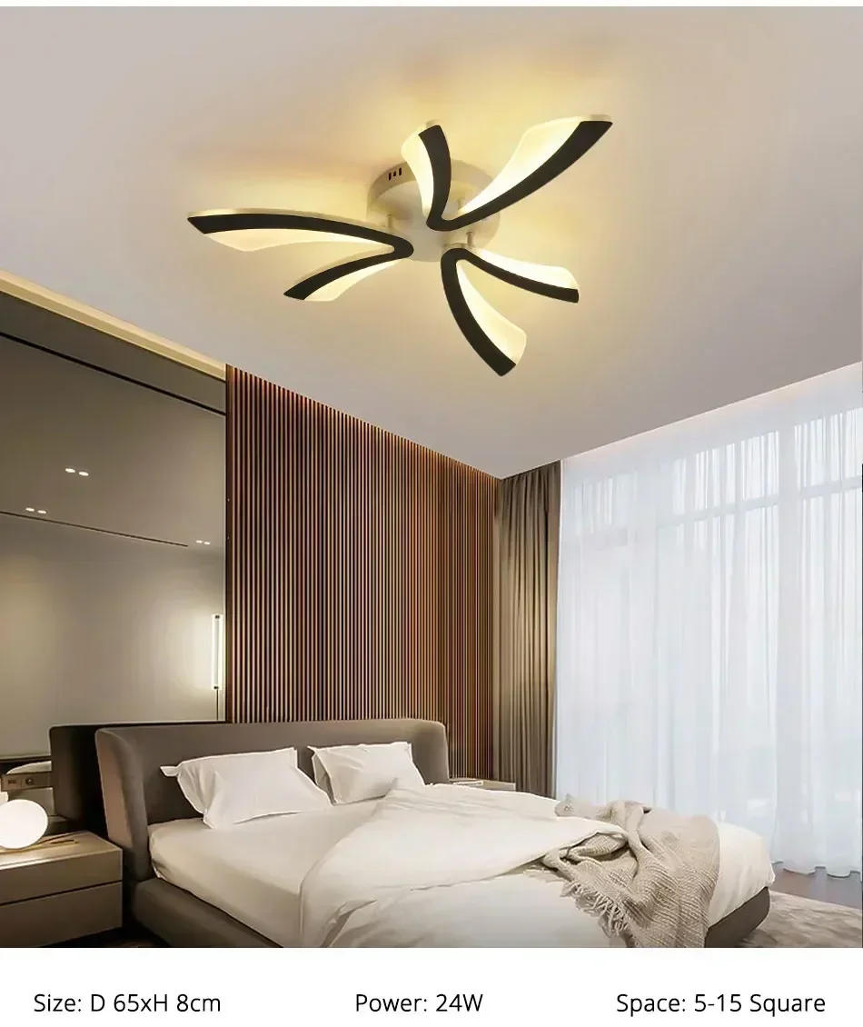 Description Picture 5 of itemMinimalist Multi-heads Acrylic LED Ceiling Light Modern Home Decoration Ceiling Lamps for Living Room Bedroom