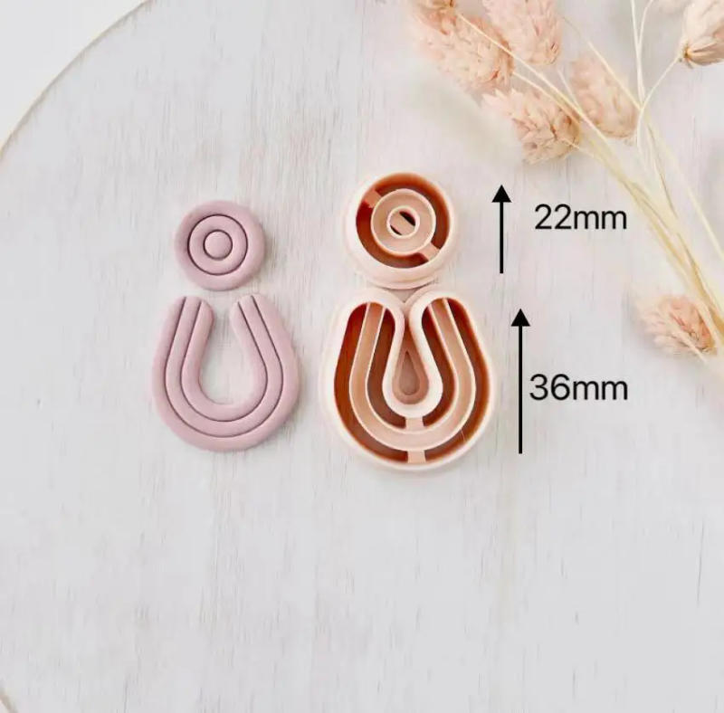 Description Picture 6 of itemEmbossed Tropical Leaf Clay Cutter / Polymer Clay Tools / Jewellery Tools / Earring Making / Clay Tools