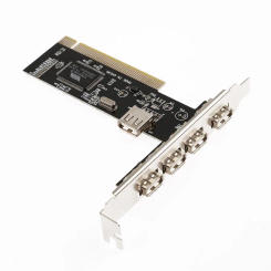 PC 4 Ports PCI to USB 2.0 HUB Riser PCI Expansion Card Adapter Converters