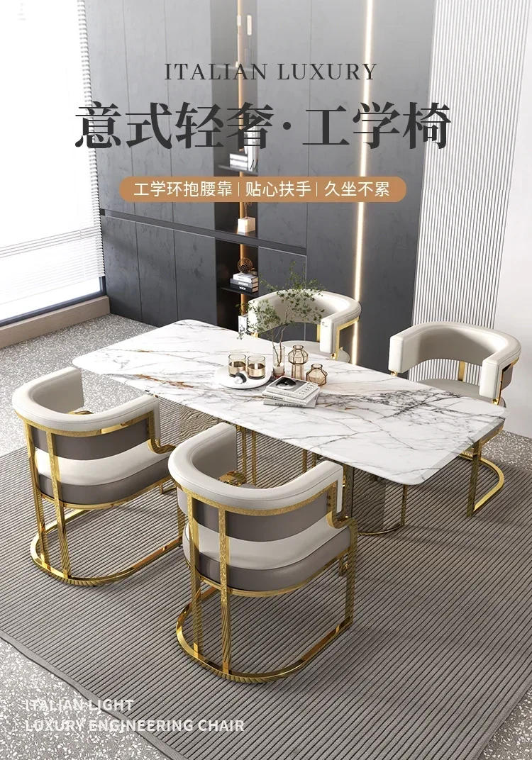 Description Picture 2 of itemHotel Makeup Chair Metal Floor Aesthetic Nordic Garden Chairs Accent Reading  Dining Room Furniture
