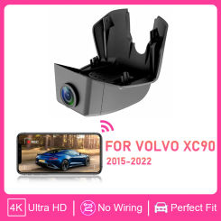 For Volvo XC90 2015-2022 Front and Rear plug and play 4K Dash Cam for Car Camera Recorder Dashcam WIFI Car Dvr Recording Devices