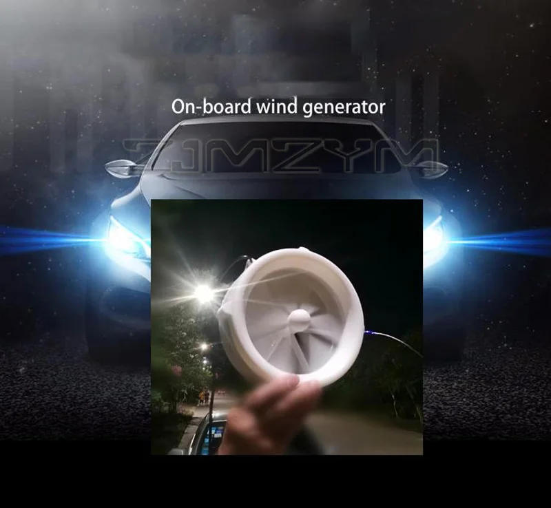 Description Picture 2 of itemPortable Generator for Household Wind and Water Flow, Six Blade Ultra Light Wind, Motorcycle Wind Energy,Vehicle Wind Turbines