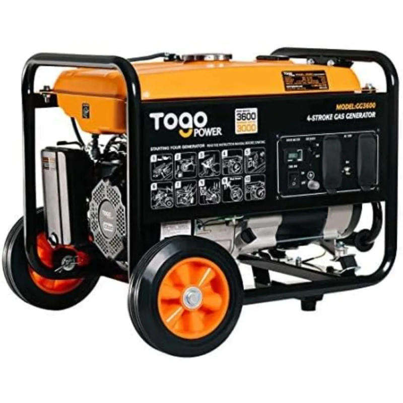 Description Picture 2 of itemPortable Generator, 3600 Peak Watts 120 Volts Industrial Inverter Gasoline Powered-Power Station