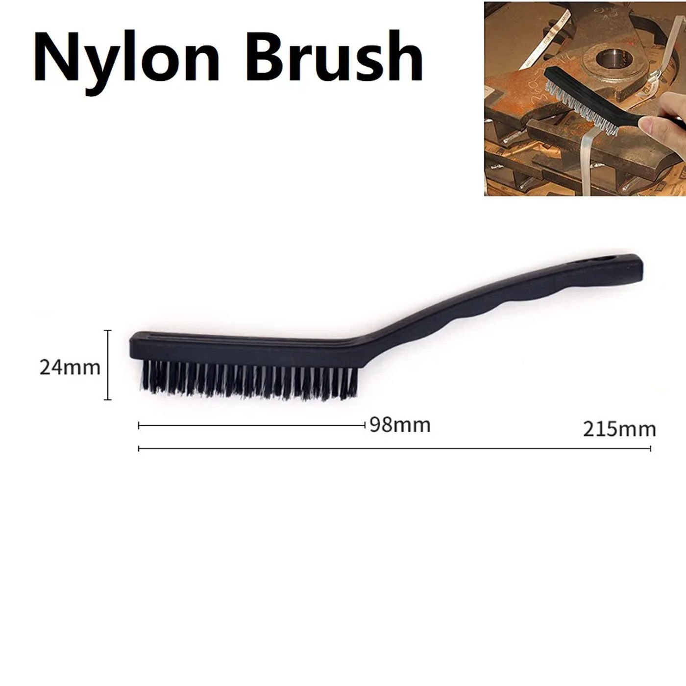 Description Picture 6 of item1pcs Mini Wire Brush Brass Nylon & Steel Brushes Rust Remover Cleaning Polish Grinder Clean Tools Home Kits