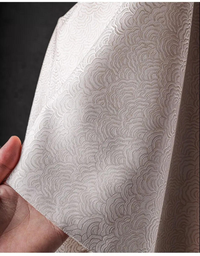 Description Picture 4 of itemJacquard Fabric Water Patterned Woven Brocade Dark Patterned Shirt Tang Clothing Designer Cloth Diy Sewing Meters Material