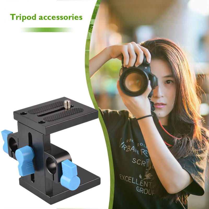 Description Picture 6 of item15mm Rail Support System with Quick Release Plate Universal DSLR Camera Base Plate Guide Stand for Follow Focus for DSLR Camera