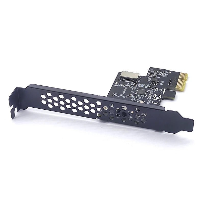 Description Picture 4 of itemNEW Add on Card PCI Express 2.0 X1 USB 3.2 Gen1 TYPE-E Card PCIe Front Type-C Adapter Riser USB3.1 Gen1 A-KEY 5Gb Expansion Card
