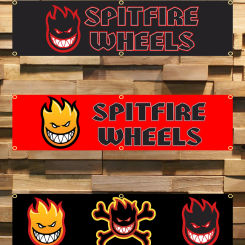 60x240cm Spit Fires SkateBoards Flag BANNER Tapestry Polyester Printed Flag Garage or Outdoor For Decoration