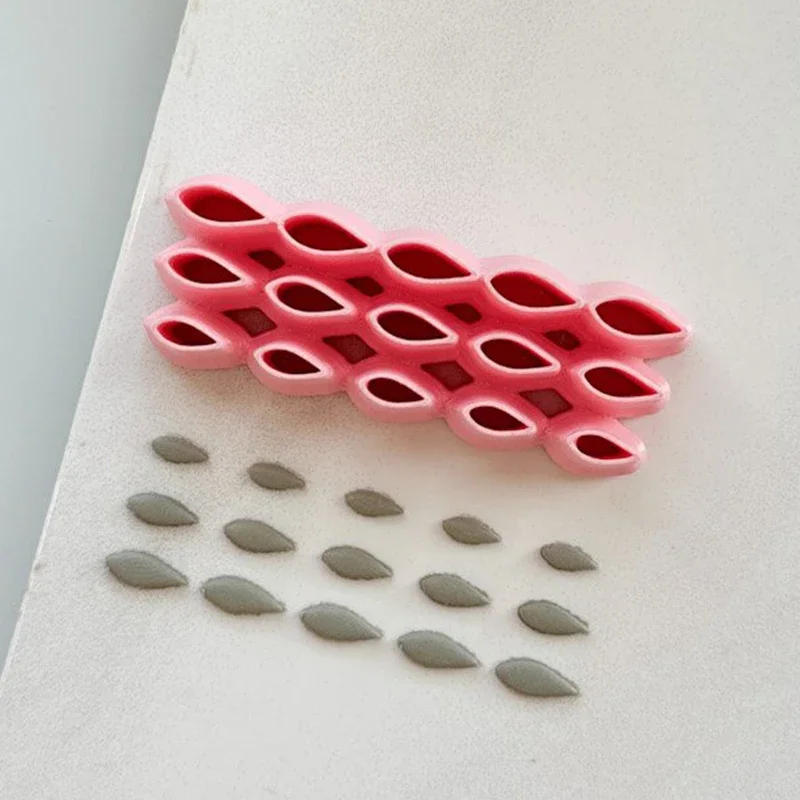 Description Picture 2 of itemDIY Soft Pottery Polymer Cutter Mini Leaves Shape Clay Mold Handmade Earring Clay Molds Earring Jewelry Pendant Making Clay Tool